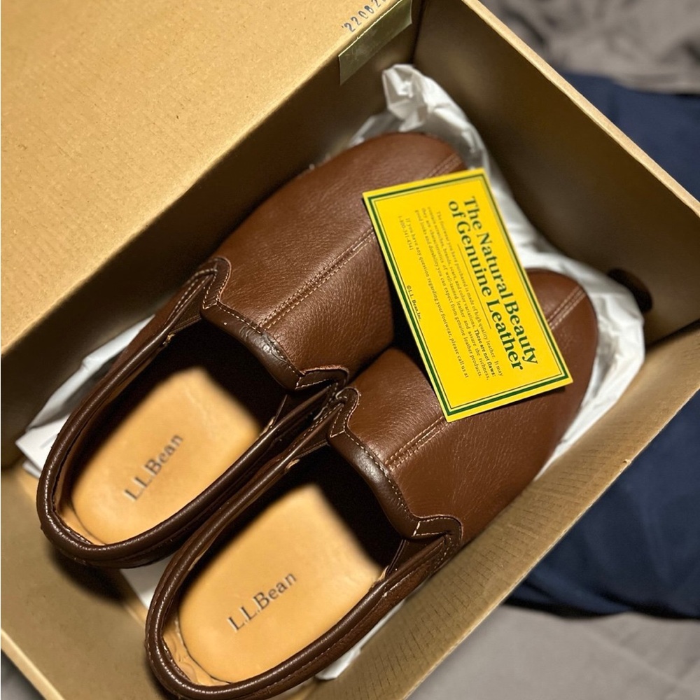 L.L. Bean Elkhide slippers